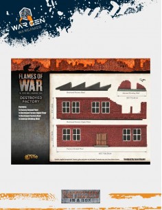 Flames of War - Destroyed Brick Factory 15mm (Prepintado) 2