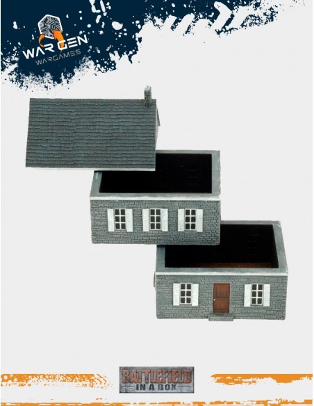 Flames of War - European House - Dunkirk House 15mm (Prepainted)