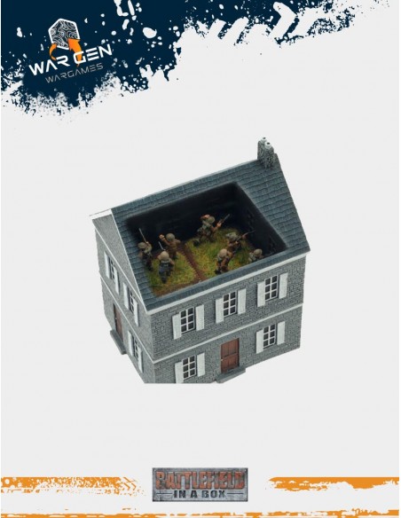 Flames of War - European House - Dunkirk House 15mm (Prepainted)