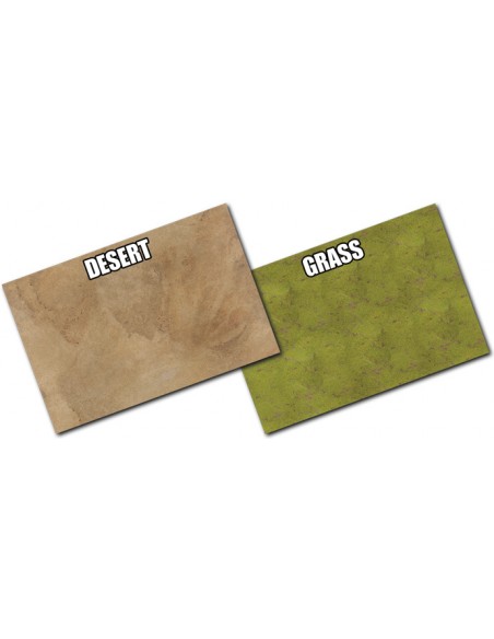 Battlefield in a Box - Double sided Grass / Desert Neoprene Gaming Mat