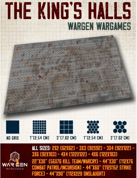 The King's Halls - Tapete para Wargames