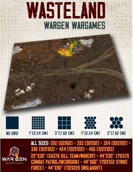 Wasteland - Tapete para Wargames