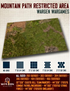 Mountain Path Restricted Area - Tapete para Wargames