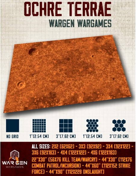 Ochre Terrae - Tapete para Wargames