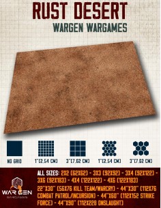 Rust Desert - Wargames Gaming Mat