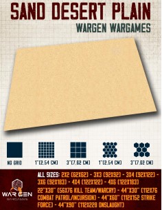 Sand Desert Plain - Wargames Gaming Mat