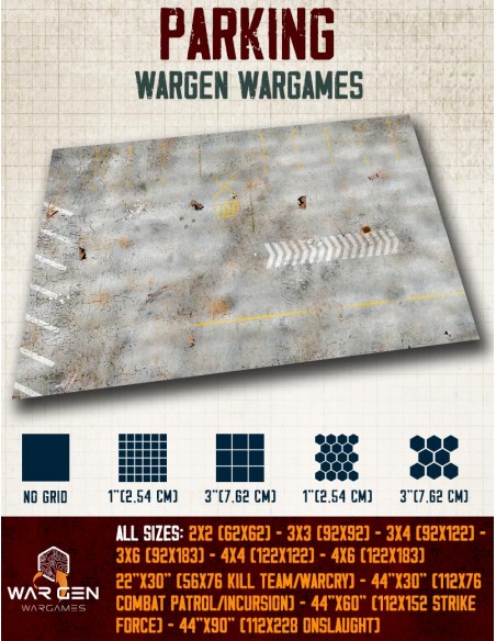 Parking - Wargames Gaming Mat