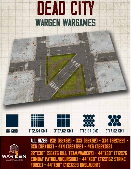 Dead City - Tapete para Wargames