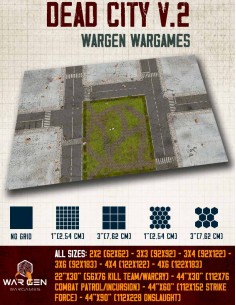 Dead City v.2 - Wargames Gaming Mat