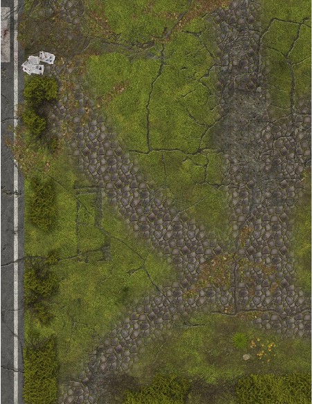 Dead City v.2 - Wargames Gaming Mat