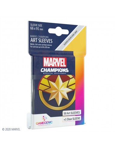 Marvel Champions Sleeves Captain Marvel