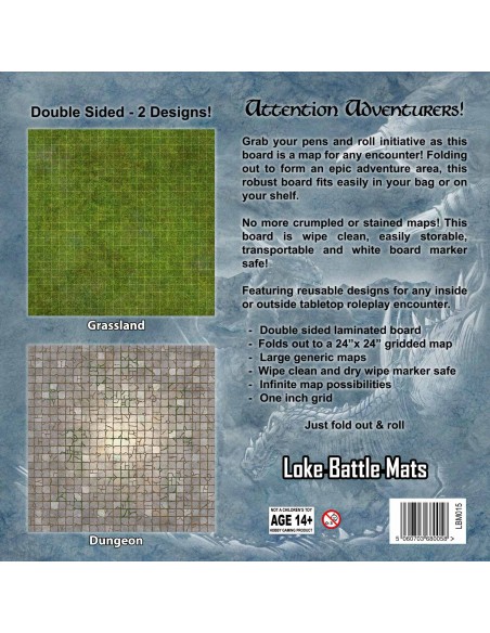 Battle Map Board - Dungeon & Grassland