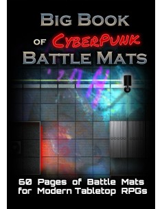 Big Book of CyberPunk Battle Mats (A4 12x9")