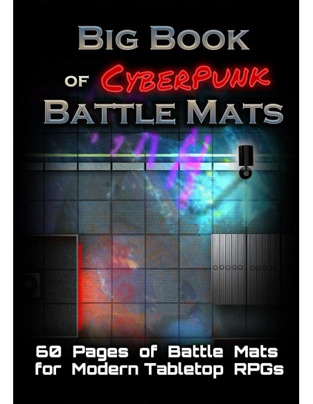 Big Book of CyberPunk Battle Mats (A4 12x9")