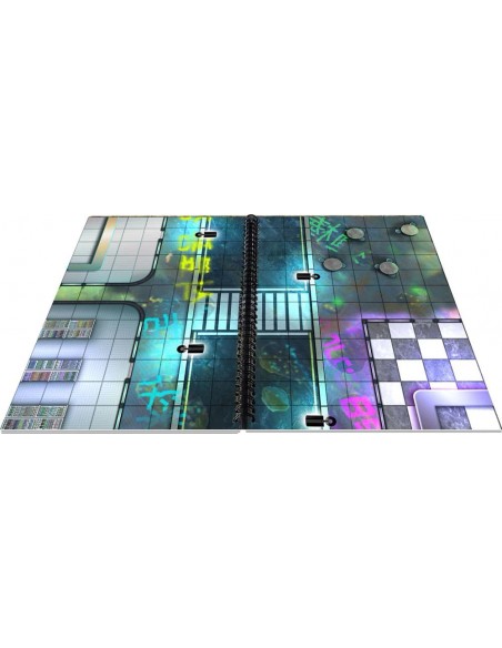 Big Book of CyberPunk Battle Mats (A4 12x9")