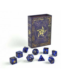 Elder Dice - Astral Elder Sign Dice - Blue Polyhedral Set