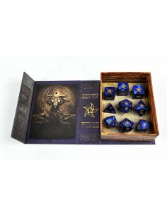 Elder Dice - Astral Elder Sign Dice - Blue Polyhedral Set 2