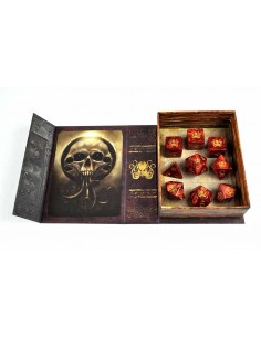 Set de dados Elder Dice - The Brand of Cthulhu Dice - Red Polyhedral Set 2