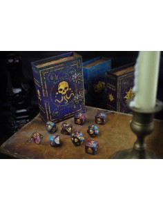 Elder Dice - Seal of Yog-Sothoth Dice - Nebula Polyhedral Set 2