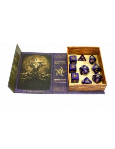 Elder Dice - Astral Elder Sign Dice - Mystic Purple Polyhedral Set