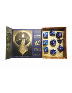 Elder Dice - Lovecraft Elder Sign Dice - Blue Aether Set