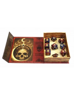 Set de dados Elder Dice - Mark of the Necronomicon Dice - Blood and Magick Polyhedral Set 2