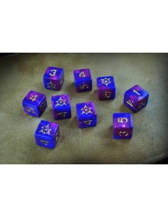 Elder Dice - Sigil of the Dreamlands d6 Dice - Nebula d6 set