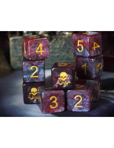 Elder Dice - Seal of Yog-Sothoth d6 Dice - Nebula d6 set