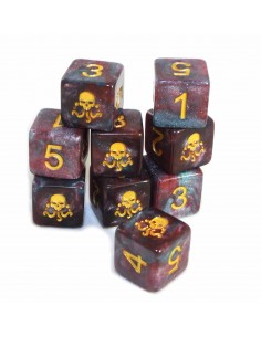 Elder Dice - Seal of Yog-Sothoth d6 Dice - Nebula d6 set 2