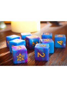 Elder Dice - Sigil of the Dreamlands d6 Dice - Kadathian Ice d6 set