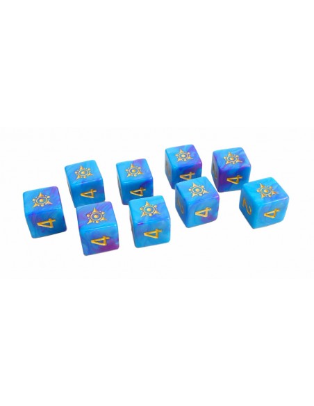 Elder Dice - Sigil of the Dreamlands d6 Dice - Kadathian Ice d6 set