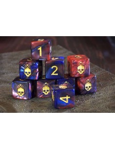 Elder Dice - Mark of the Necronomicon d6 Dice - Blood & Magick d6 set