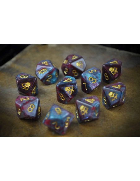 Elder Dice - Seal of Yog-Sothoth d10 Dice - Nebula d10 set