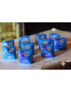 Elder Dice - Sigil of the Dreamlands d10 Dice - Kadathian Ice d10 set