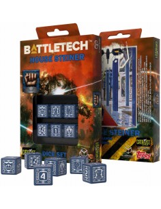 BattleTech - Set de dados House Steiner d6 Dice set