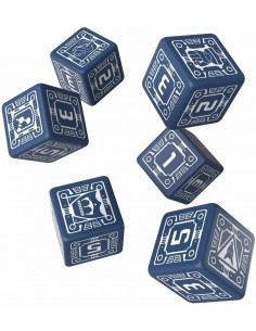 BattleTech House Steiner d6 Dice set 2