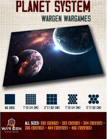 Planet System - X-Wing & Star Wars Armada Gaming Mat