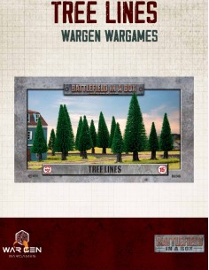 Flames of War - Tree Lines 15mm (Prepintado)