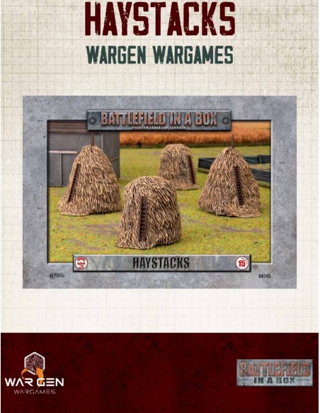 Flames of War - Haystacks 15mm (Prepainted)