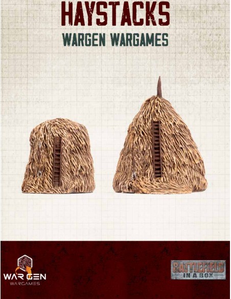 Flames of War - Haystacks 15mm (Prepainted)