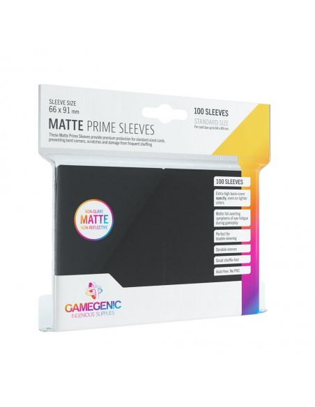 Gamegenic - Prime Sleeves Black Mate (100)