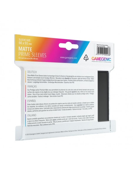 Gamegenic - Prime Sleeves Black Mate (100)