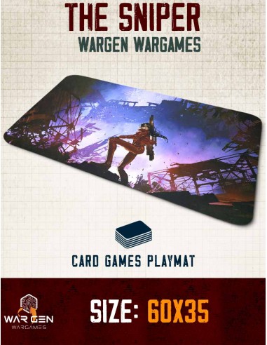 The sniper - Card games neoprene playmat
