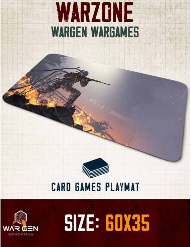 Warzone - Card games neoprene playmat