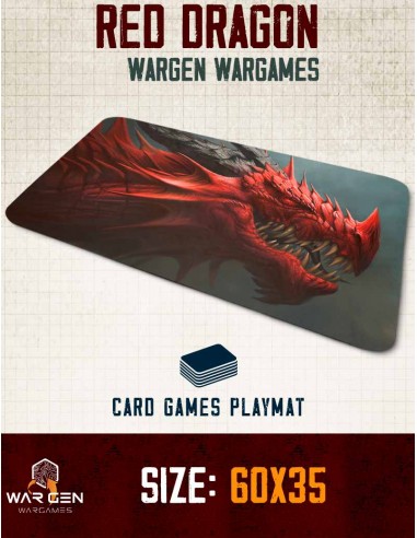 Red Dragon - Tapete de neopreno para Magic y juegos de cartas