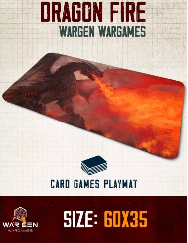 Dragon Fire - Tapete de neopreno para Magic y juegos de cartas