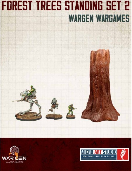 Star Wars Legion - Forest Trees Standing Set 2