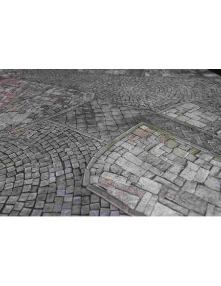 Kraken Wargames - Cobblestone City 2.0 neoprene Gaming Mat