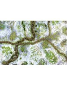 Kraken Wargames - Snow Valley 2.0 neoprene Gaming Mat 2