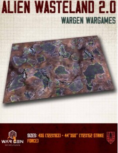 Kraken Wargames - Tapete de neopreno Alien Wasteland 2.0